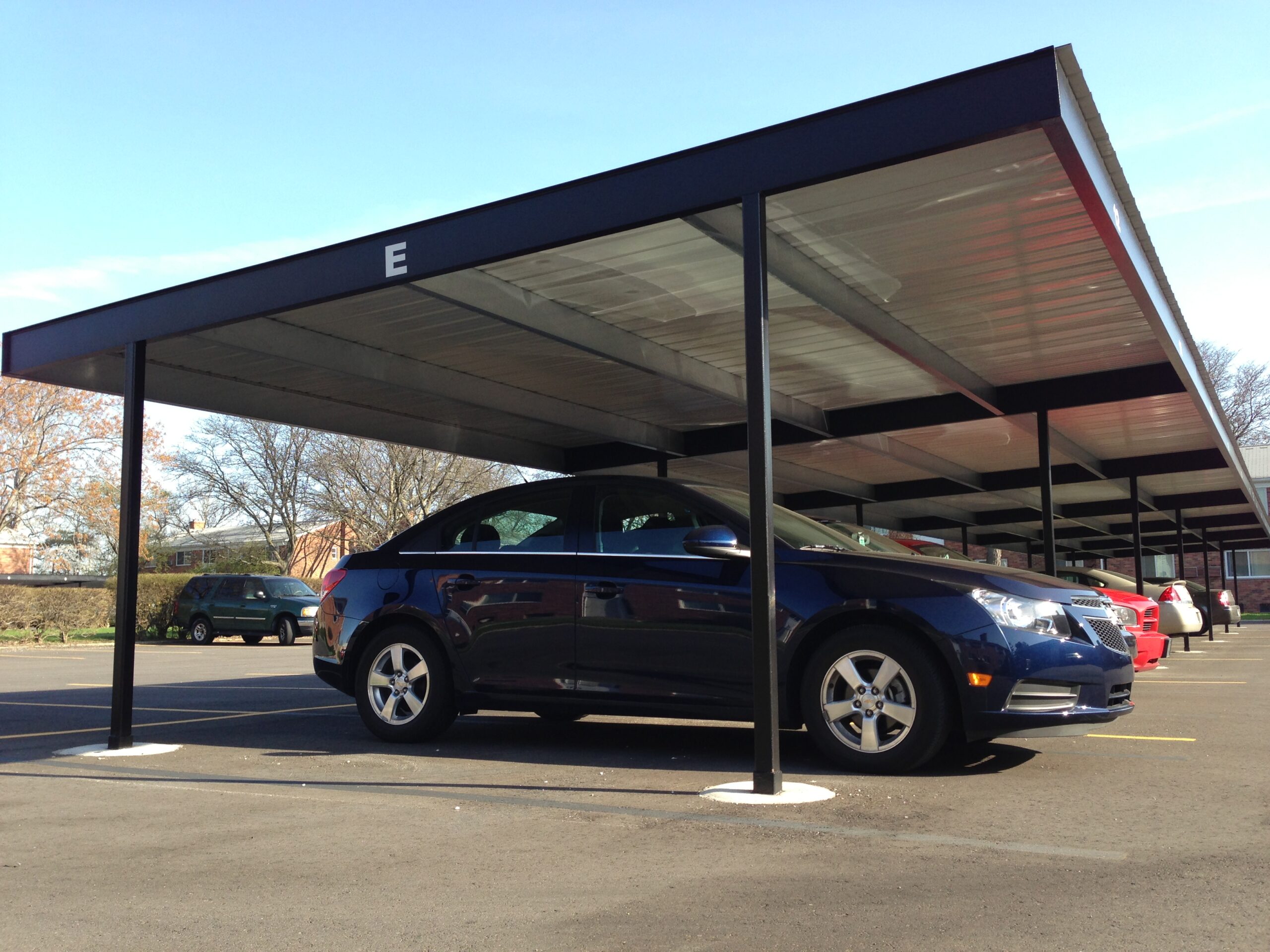 Photo of a commercial carport